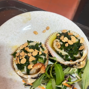 Sò Điệp Nướng Mỡ Hành